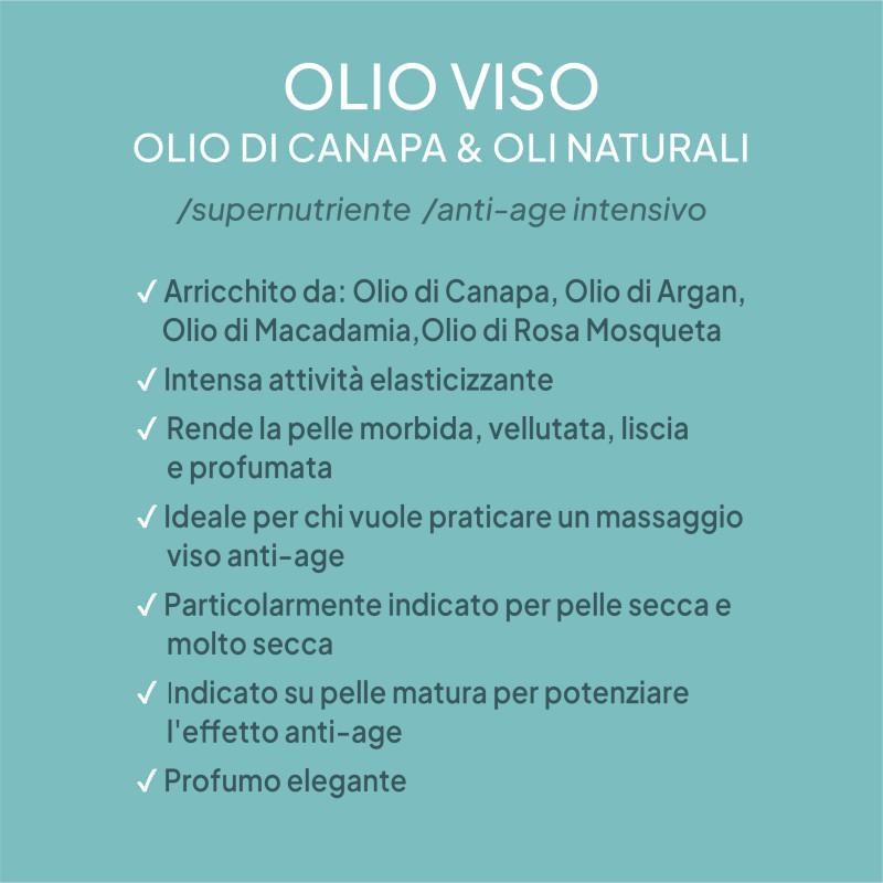 Olio Viso Olio di Canapa