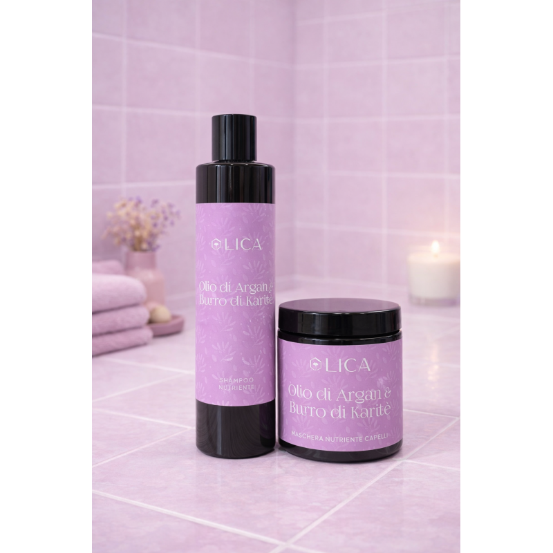 Maschera Capelli Nutriente Olio di Argan & Burro di Karitè