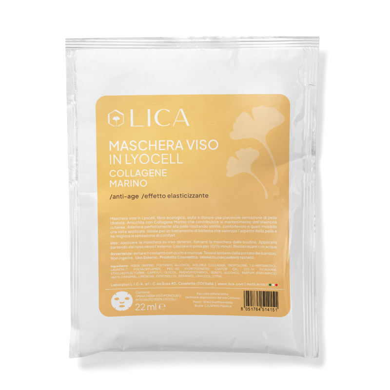 MASCHERA MONOUSO IN LYOCELL - Collagene Marino