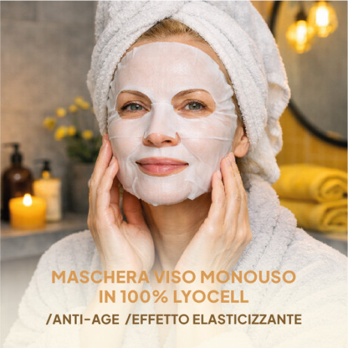 MASCHERA MONOUSO IN LYOCELL - Collagene Marino